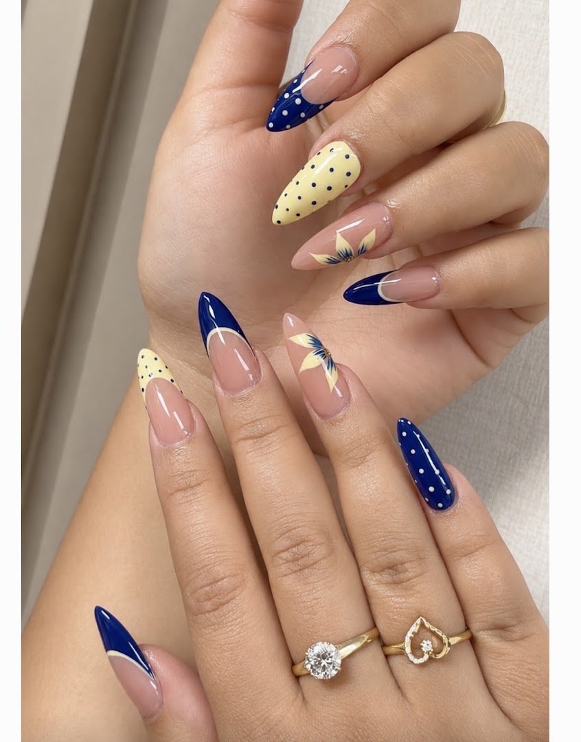 Manicured hands with glossy pink nails