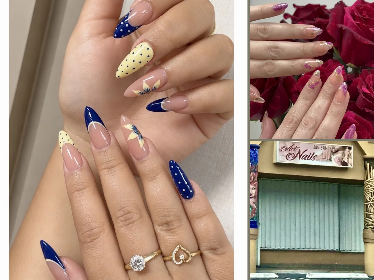 Manicured hands with glossy pink nails